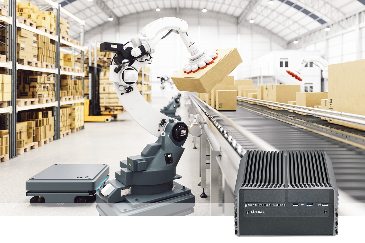 德承DS-1202加速工厂自主移动机器人布署 提升厂内物流效率